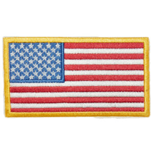 Bandera Estadounidense con bordes dorados